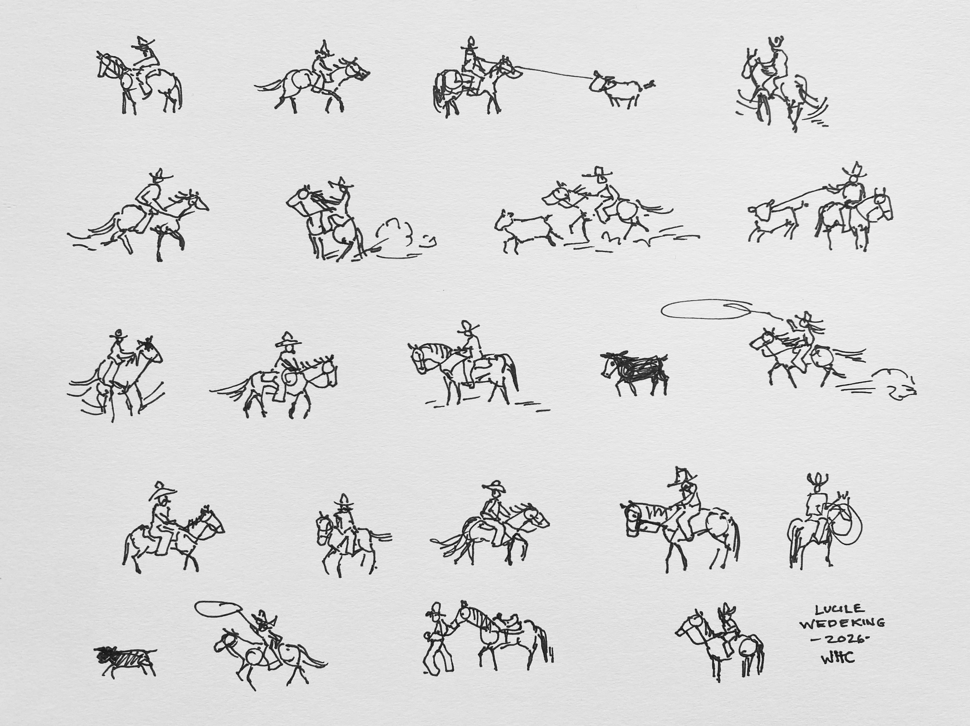 "Western Heritage Classic Ranch Horse 1" by Lucile Wedeking