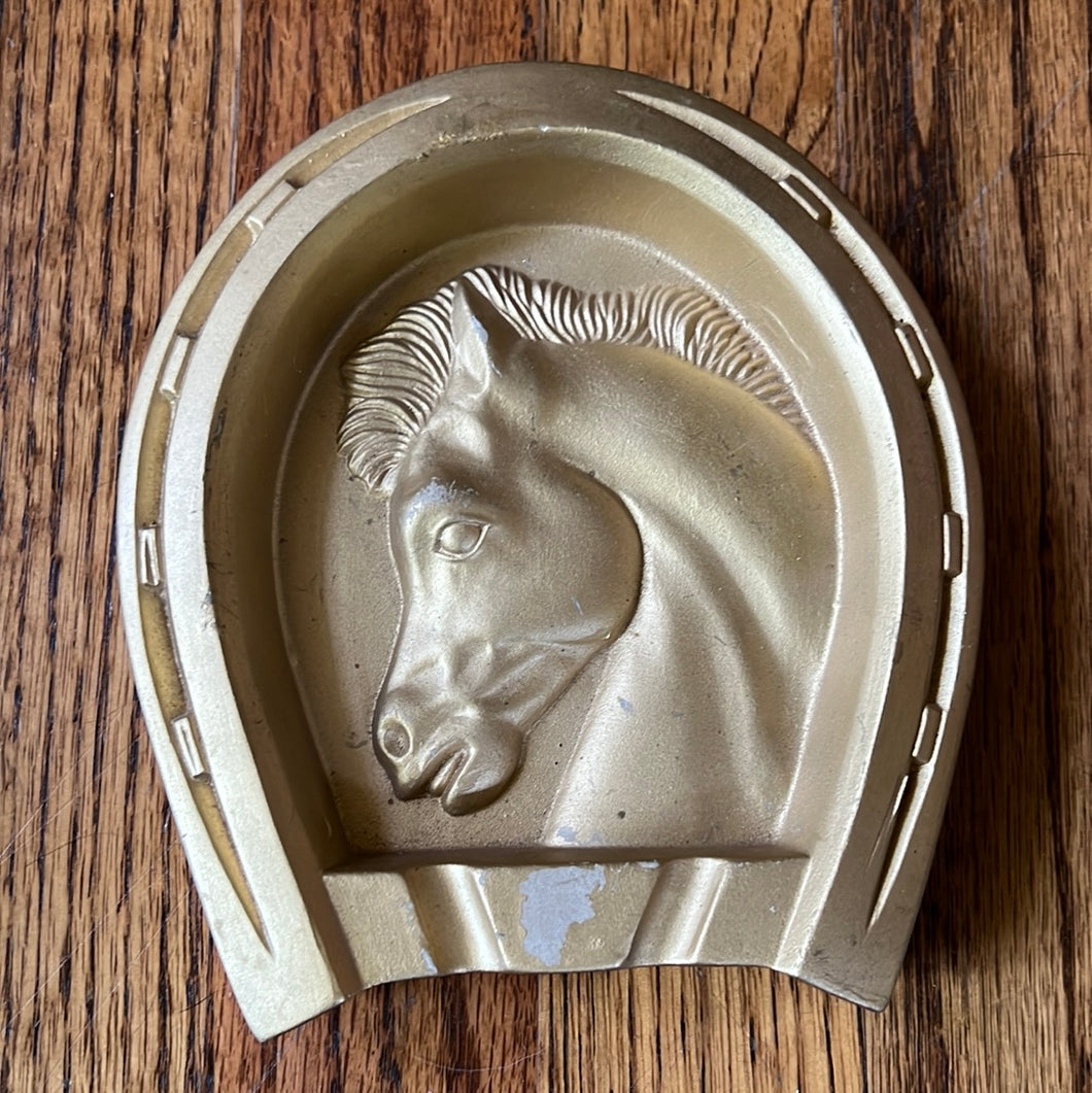 Ceramic horse ashtray vintage